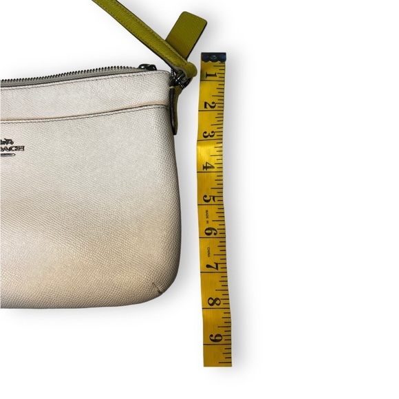 Coach | White Crossbody Bag With Green Strap - Picture 14 of 15